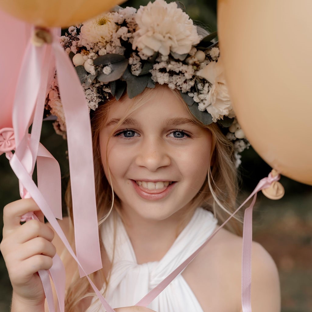 Wickelkleid für Kinder, Infinity Dress, Blumenmädchen