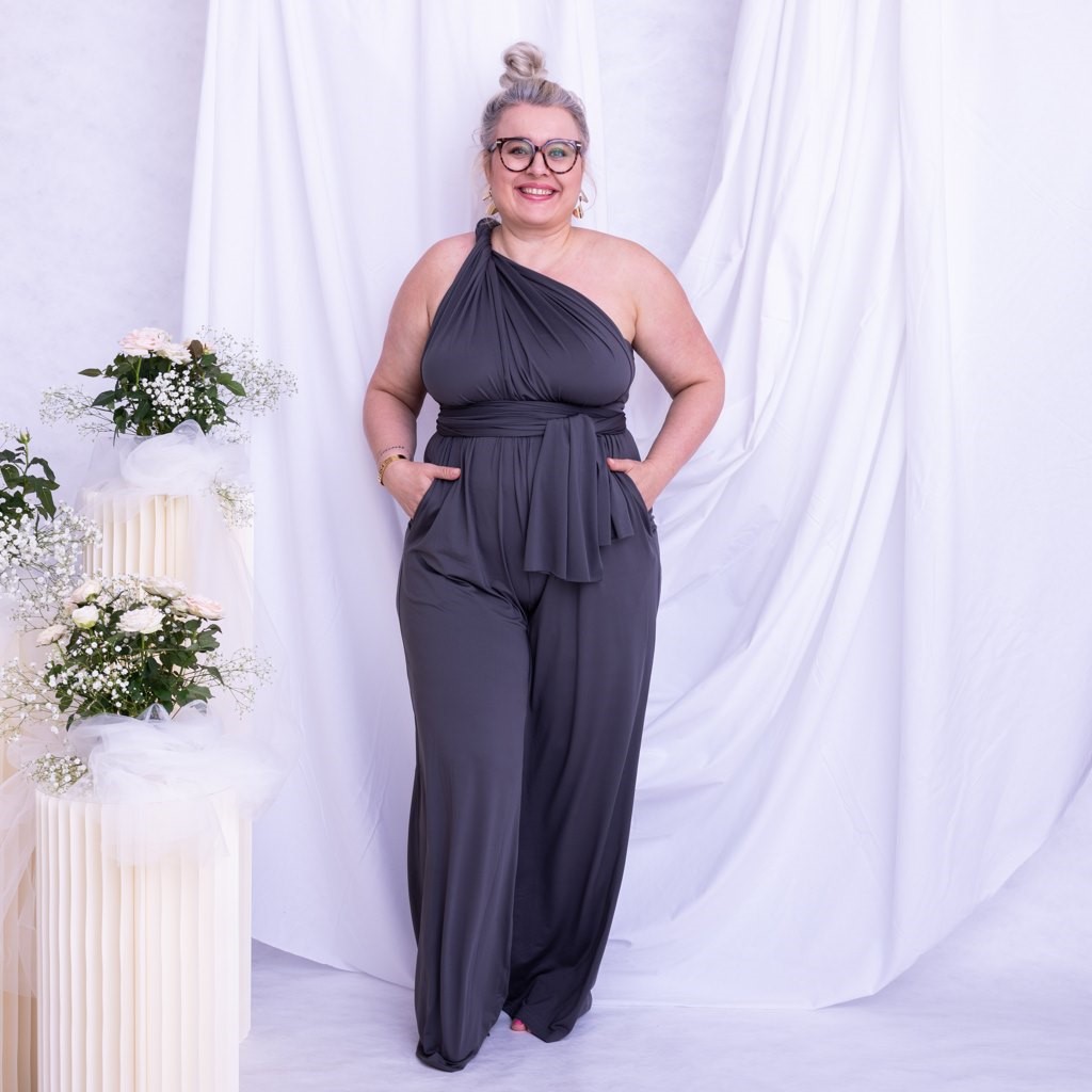 Wickeljumpsuit, Curvy, Jumpsuit